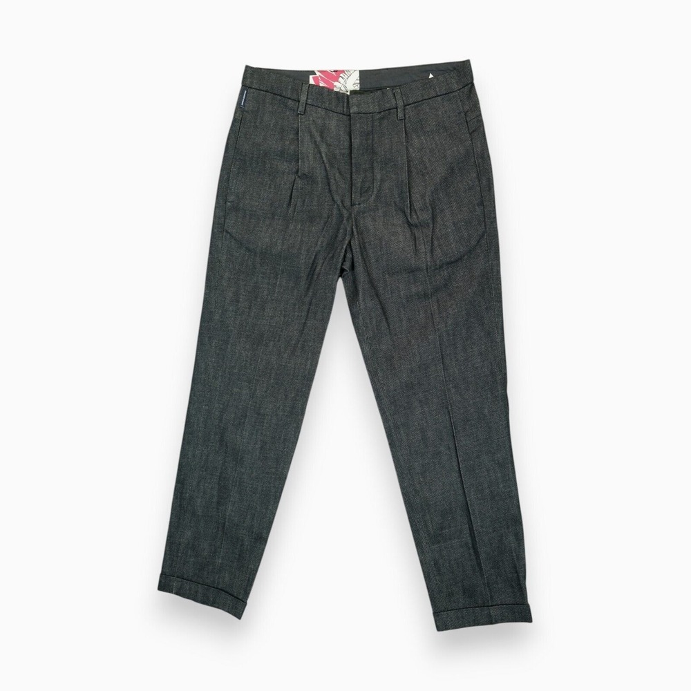 Armani Exchange Denim Pants Jeans Men's Button Fly Cuffed Hem Size 30 Zip Pocket